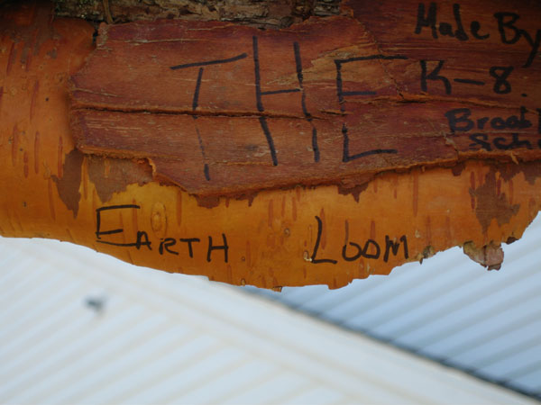A sign for the loom on birch bark